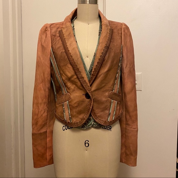 CHRISTIAN LACROIX 80s leather jacket